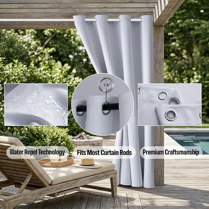 Outdoor Indoor Curtains W84 x L108 - Image 5
