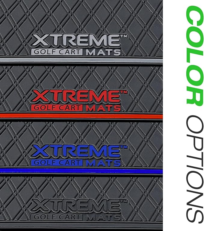Xtreme Mats Bag Well Mat Rubber Liner Insert Protects Plastic Surfaces from Scuffs for Golf Carts - Compatible with Yamaha DR2 Drive2 EFI QuieTech - Grey Trim