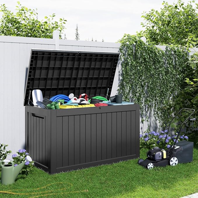 Deck Box - 280 Gallon Large Outdoor Storage Box, Waterproof Patio Furniture - Image 4