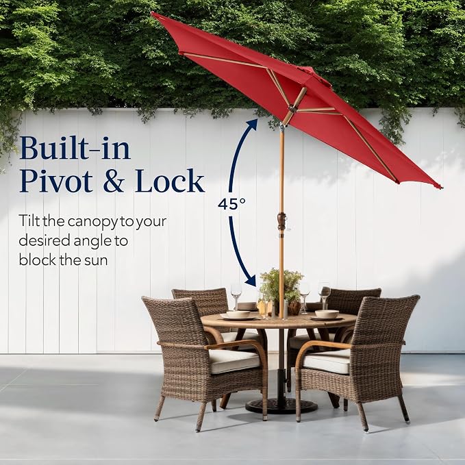 Best Choice Products 10ft Market Umbrella, Outdoor Sun Shade - Image 4