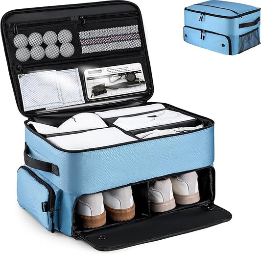 Golf Trunk Organizer, Golf Accessories for Men/Women to Storage Stuff and Gear, Cool Gifts for Golfers, Dad, Him/Her, Birthday or Father’s Day