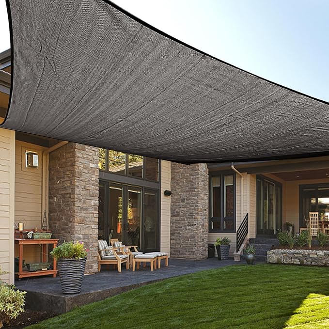 LOVE STORY 12' x 16' Rectangle Sun Shade Sail by LOVESTORY