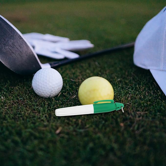 4pcs Golf Ball Line Marker Pen Drawing Tool for Precise Golf Ball Alignment and Marking User-Friendly Versatile and Construction Use Green