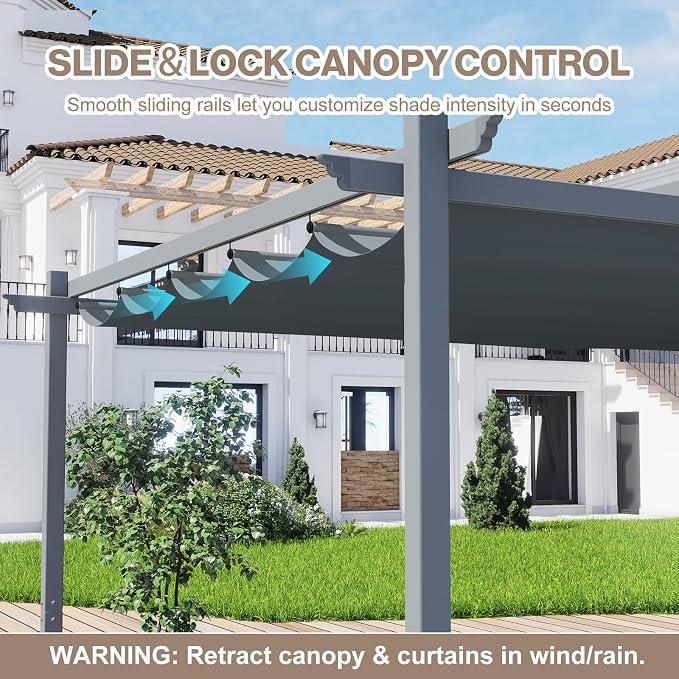 10 x 13 ft Outdoor Pergola - Image 4