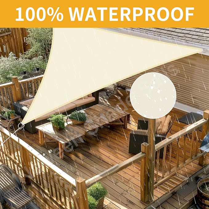 NeWEEN Triangle Shade Sail Sun Shade - Image 2