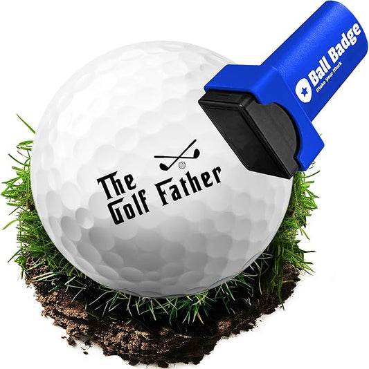 Ball Badge - Golf Ball Stamp (The Icon Series), Golf Ball Marker, Reusable Golf Ball Marking Tool to Identify Golf Balls