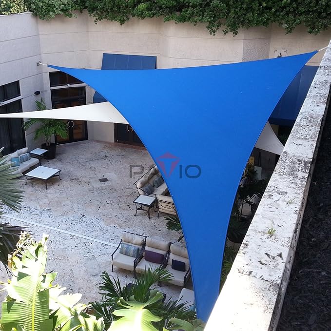 Patio Paradise 17' x 17' x 17' Sun Shade Sail Triangle Canopy Shade Cloth - Image 5