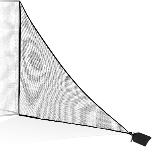 6-10ft 1/2PCS Nylon Shank Net Golf Accessory with 1 Sang Bag, Easy to Install Side Net for Golf Nets and Simulator Premium Sports Net Hitting Nets (Red/Black)