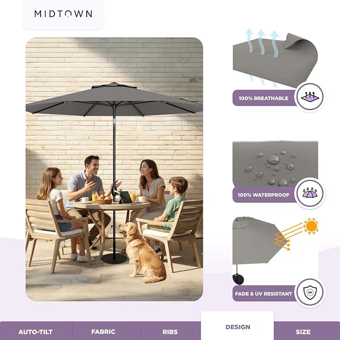 Midtown Umbrellas The Lean Patio Umbrella - Image 5