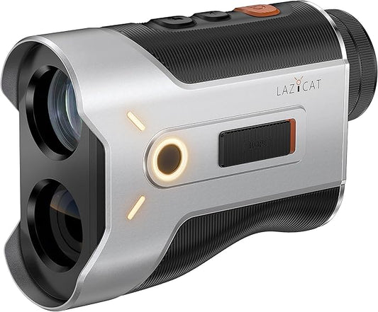 LAZYCAT Golf Rangefinder with Slope,1200 Yards Laser Range Finder Golfing Dimmable,Range Finder Golf 7X Magnification,Flag Lock Vibration,Measure Speed,Rechargeable with Magnet,Golf Gifts for Men