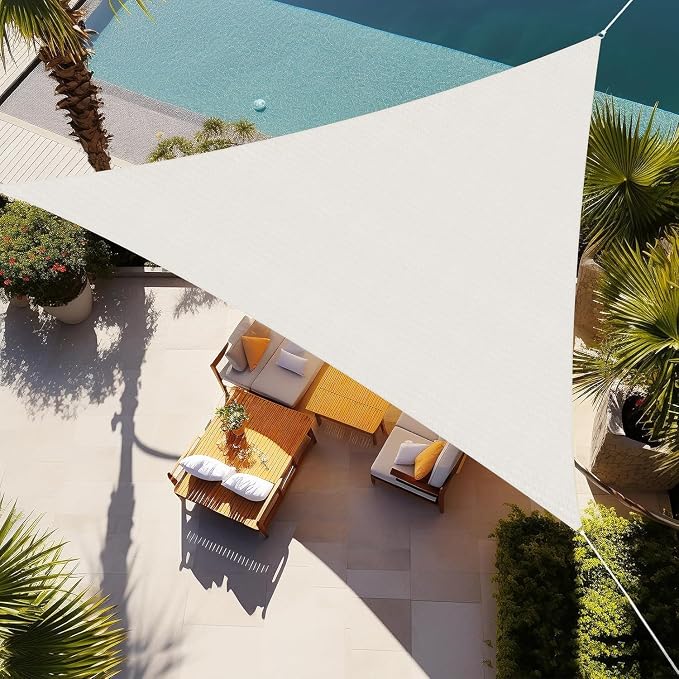 Shade&Beyond Custom Sun Shade Sail 13'x13'x13' Triangle Sun Sail Shades Patio by ShadeBeyond