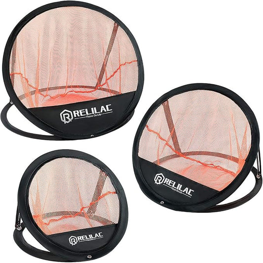 Pop Up Golf Chipping Practice Net Set - Indoor/Outdoor Golfing Target Accessories for Golf Practice - Improve Your Short Game - Gifts for Men, Dad, Mom, Husband, Women, Kid, Golfers