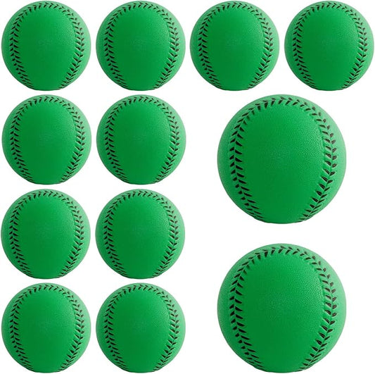 Soft Baseballs, Foam Training Baseball 12 Pack for Kids Regulation Size Foam Baseballs for Soft & Safe Throwing, Catching and Batting Practice