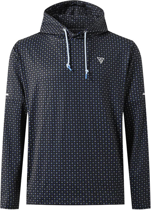 Hoodies for Men Golf Fleece Hooded Sweatshirts Dry Fit Athletic Lightweight Casual Midlayer Mens Hoodies Pullover