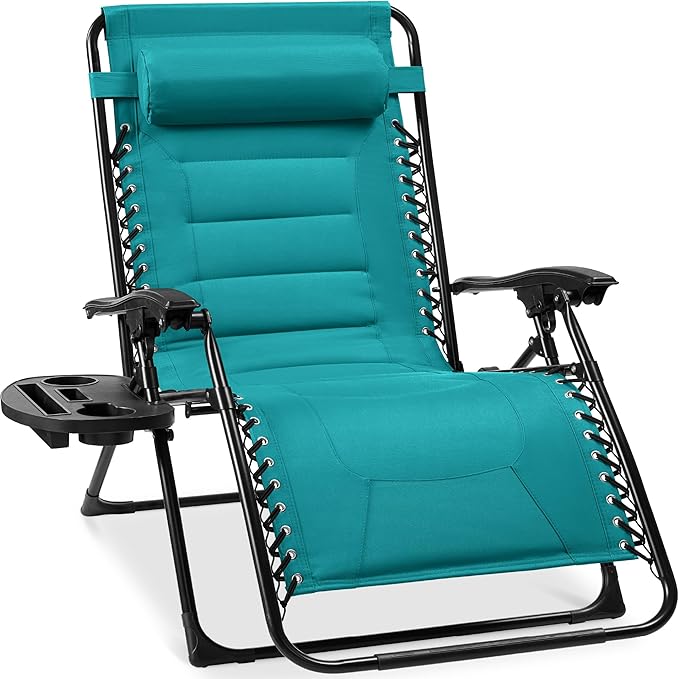 Best Choice Products Oversized Padded Zero Gravity Chair, Folding Outdoor Patio by Unknown