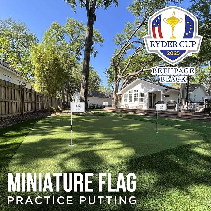 2025 Themed Mini Golf Flag, 8x6 Inch, Double-Sided Silk-Printed, Durable 420D Nylon, Ideal for Backyard Practice Putting Green