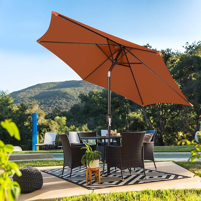 7.5 ft Patio Umbrella, Yard Umbrella, Outdoor Market Umbrella - Image 7