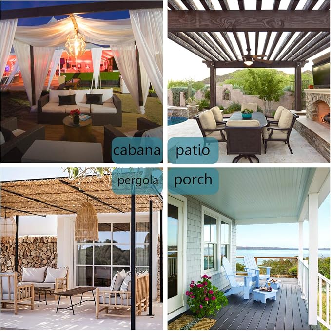 BONZER Outdoor Curtains for Patio Waterproof Thick | Privacy Grommet Light - Image 8