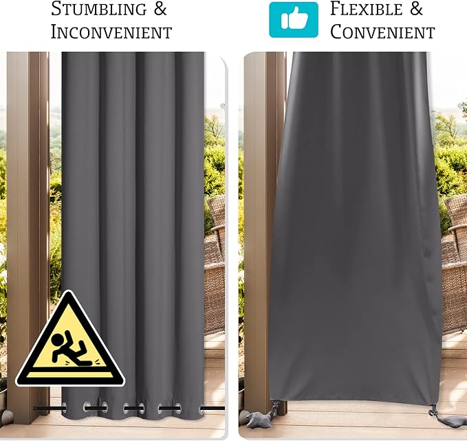 RYB HOME Windproof Outdoor Curtains - Image 4