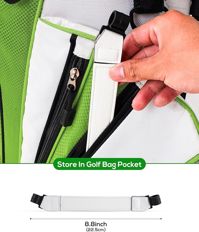 Big Teeth Golf Bag Accessories Leg Leather Strap, Stabilizer Strap, Equipment for Stand Bag With Legs