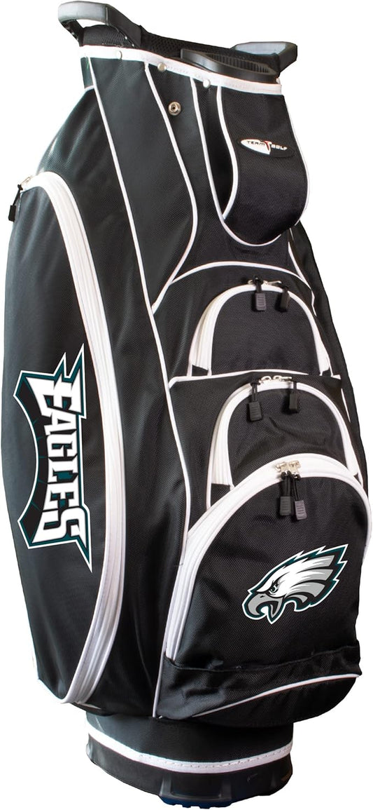 Team Golf NFL Lightweight, 10-Way Club Divider, Spring Action Stand, Insulated Cooler Pocket, Velcro Glove and Umbrella Holder & Lift Assist Handles