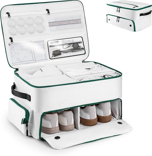 Golf Trunk Organizer, Golf Accessories for Men/Women to Storage Stuff and Gear, Cool Gifts for Golfers, Dad, Him/Her, Birthday or Father’s Day