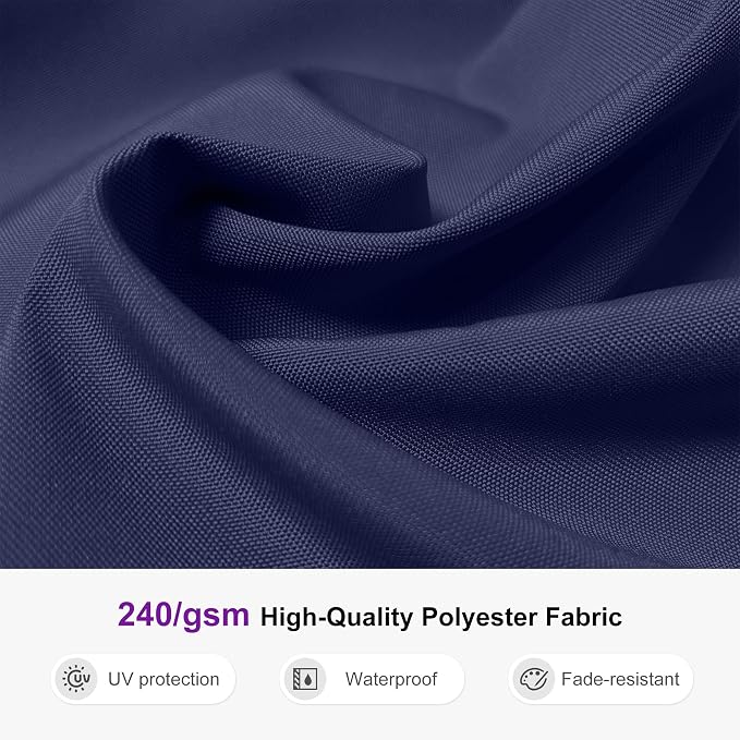 PURPLE LEAF Cantilever Outdoor Umbrella 12ft Wood-Grain Finish, Long-lasting - Image 5