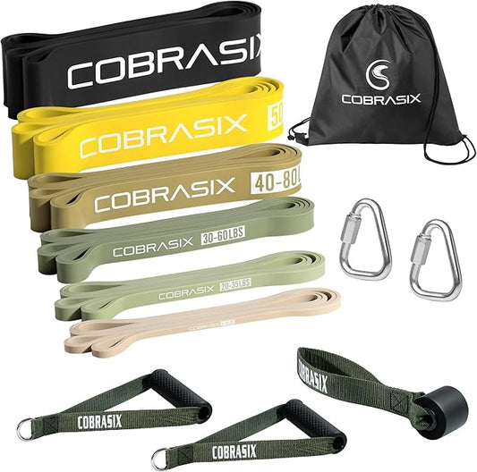 Resistance Bands | Long Resistance Bands for Working Out | Pull-Up Bands for Strength Training, Physical Therapy, Stretching, WOD | Exercise Bands for Home Gym | Workout Bands | Men and Women