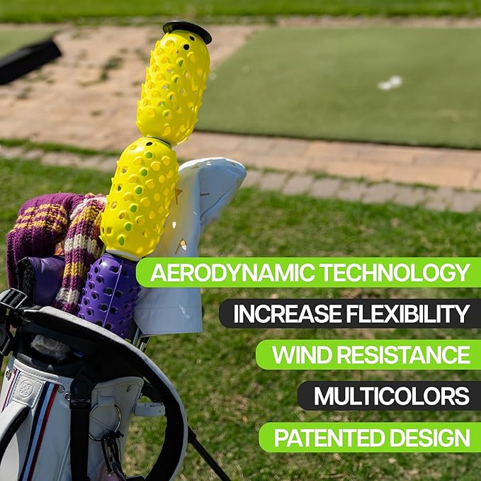 Air Resistance Pineapple Kit, Golf Training Aid, Improves Swing Speed and Accuracy, Add Pineapples to Your Existing Golf Club, Golf Training Equipment.