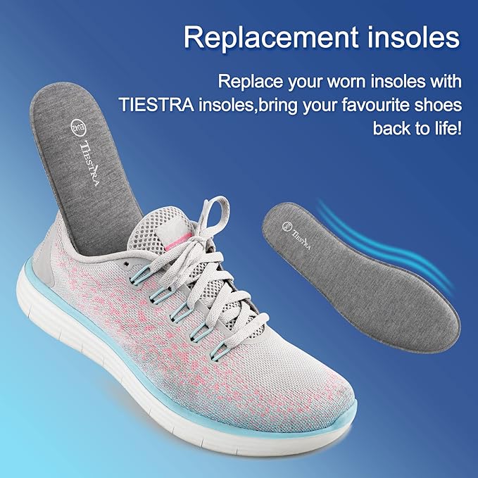 2 Pair -Shoe Inserts for Mens Memory Foam Insoles,Replacement Insoles for Work Boots Running Shoes, Cushion Shock Absorbing for Foot Pain Relief, Comfort Breathable Inner Soles 42EU,US9