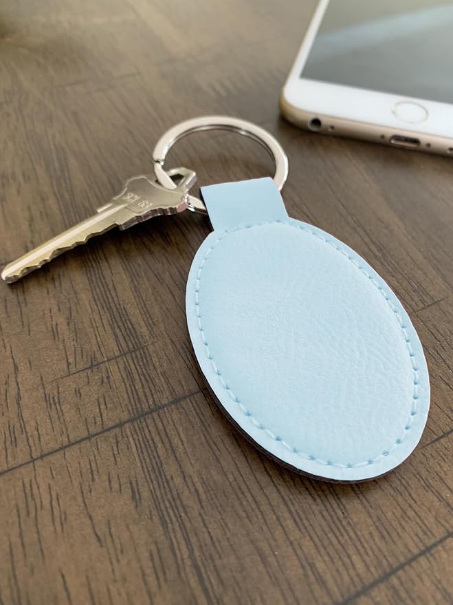 LaserGram Oval Keychain, Water Polo, Personalized Engraving Included