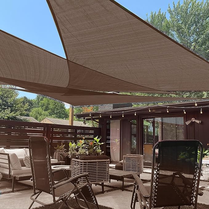 LOVE STORY 12' x 12' x 12' Triangle Sun Shade Sail by LOVESTORY