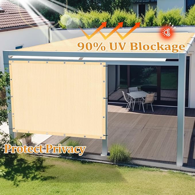 Shade&Beyond Customized Size 90% Sun Shade Cloth - Image 5