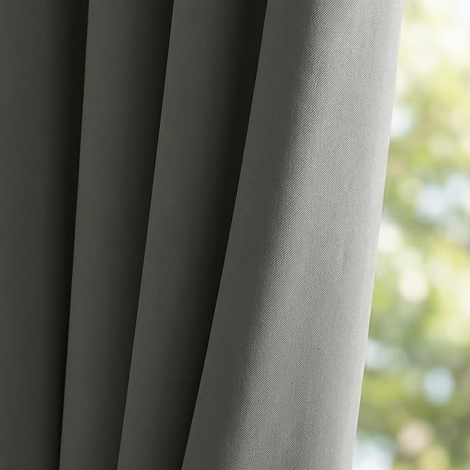 Outdoor Curtains for Patio 52x84 Inch Grey, 1 Panel | Waterproof Outdoor Patio - Image 9