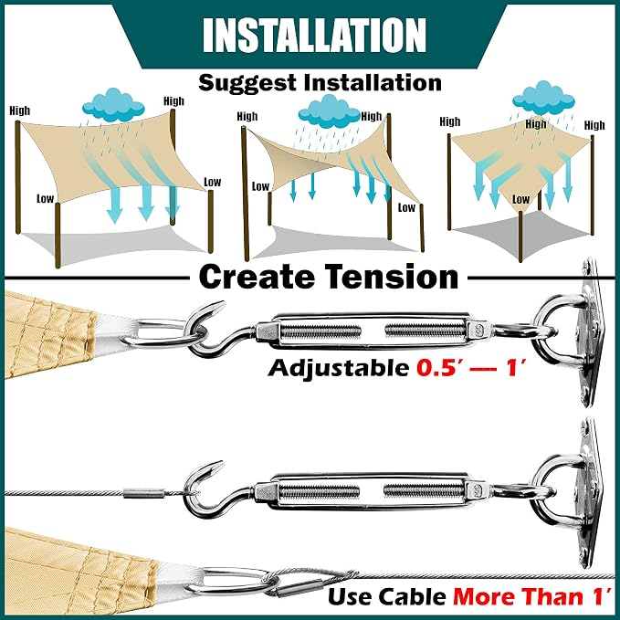 Royal Shade 18' x 18' x 18' Orange Triangle Waterproof Sun Shade Sail Order to - Image 6