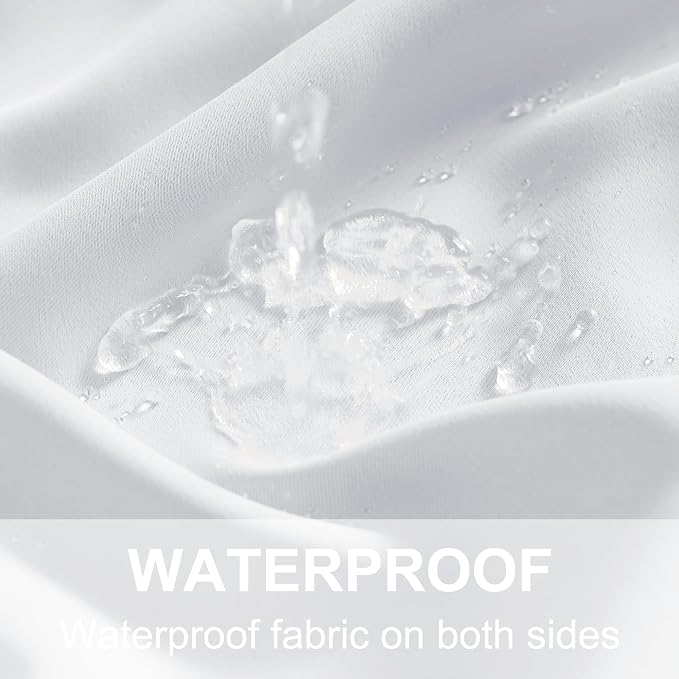 RYB HOME Outdoor Curtains for Patio Waterproof Blackout Thermal Insulated | - Image 5