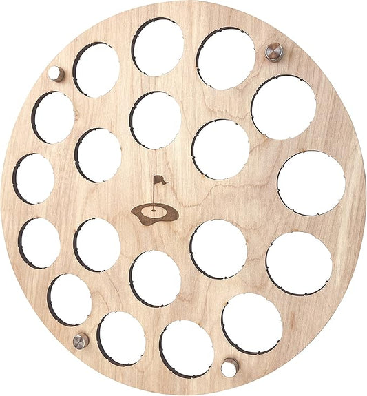 Torched Golf Ball Display Holder Collector’s Case Holds 19 Golf Balls Wall Mount Decor