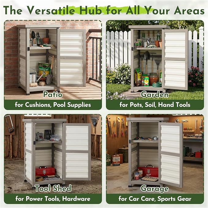 Small Outdoor Storage Cabinet - Image 6