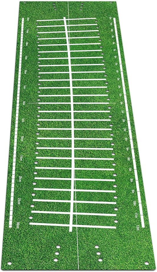 Golf Putting Mats Practice Indoor 30 x 8.27 Inch Golf Putting Practice Training Aid Alignment Track Green Mat Exercise Putter Training Supplies