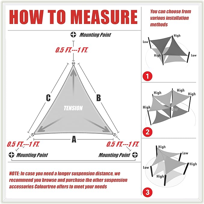 ColourTree CTAPT32 Custom Size Order to Make 7' x 7' x 9.9' Turquoise Right - Image 6