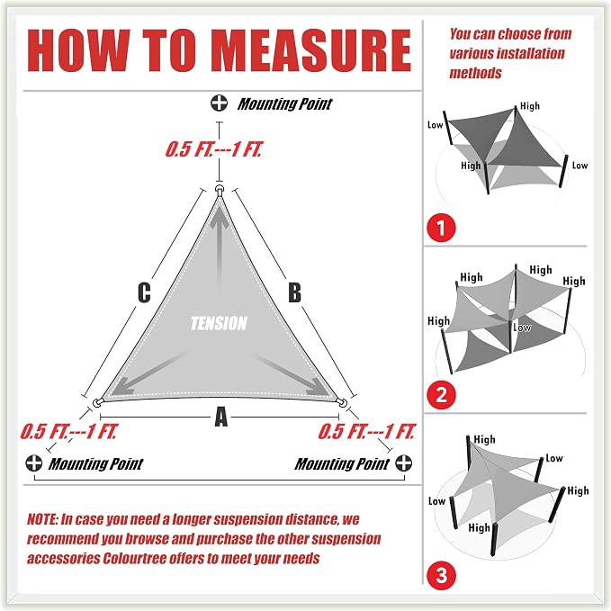 ColourTree CTAPRT16 Custom Size Order to Make 12' x 12' x 17' Beige Right - Image 6