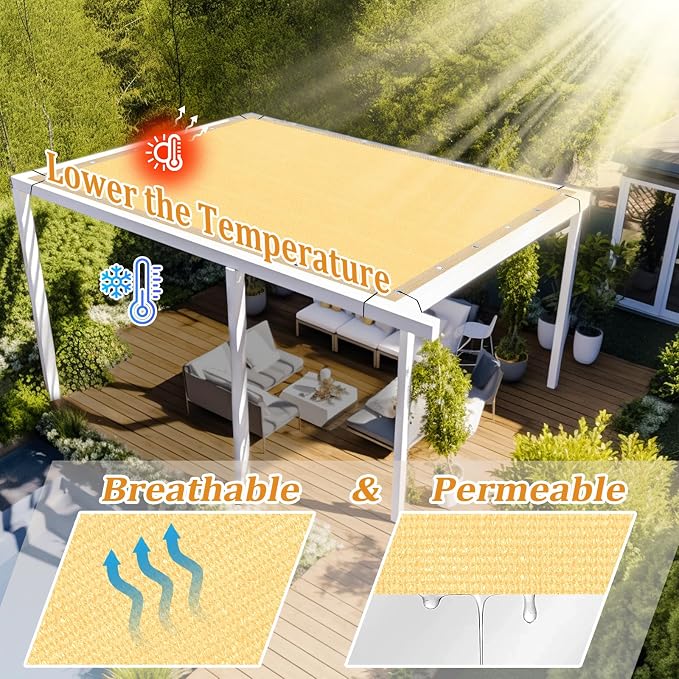 Shade&Beyond Customized Size 5' X 7' Shade Cloth - Image 2