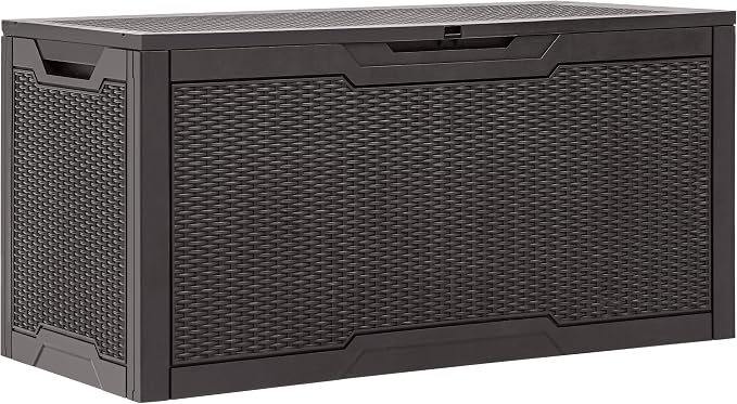 YITAHOME 100 Gallon Large Resin Deck Box Outdoor Storage Boxes - Image 7