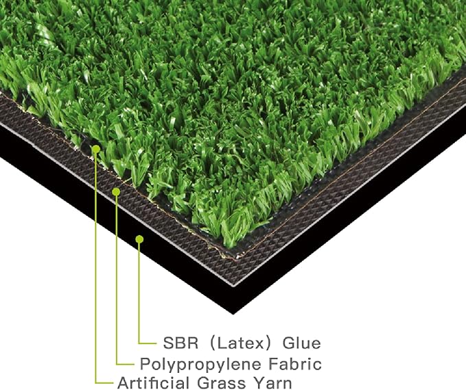 Artificial Grass Turf, 13ft x 36ft 0.4" Pile Height, Indoor Outdoor Fake Astroturf Rug Carpet Mat for Balcony Decor Backyard Patio Backdrop Fence Wall Decorations Dogs