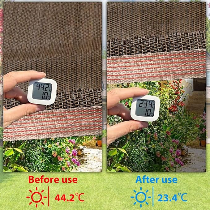 90% Sun Shade Cloth with Grommets, 3.3 x 6.6 FT Pergola Shade Cover Canopy - Image 4