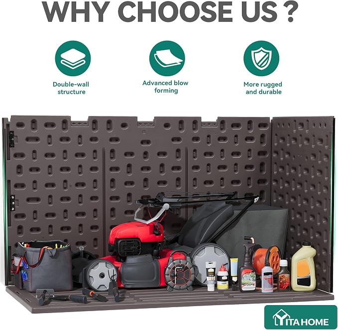 YITAHOME 220 Gallon Double-Wall Deck Box - Image 5