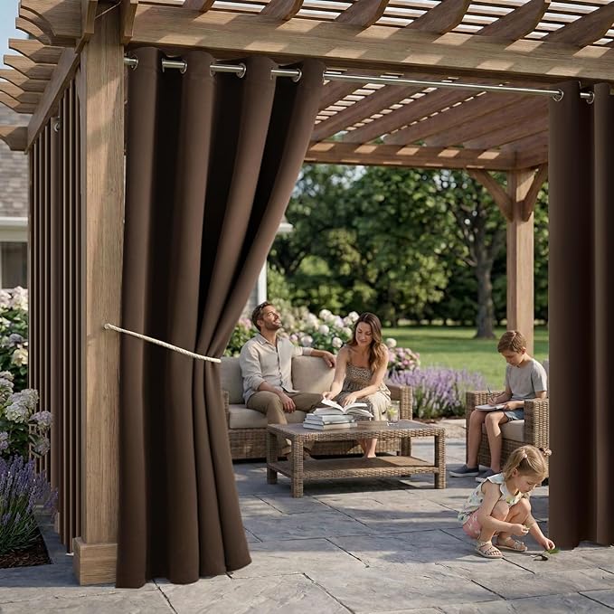 DIVA EN CAMINO DEC Outdoor Patio Curtain Waterproof Darkening Thermal Insulated - Image 2