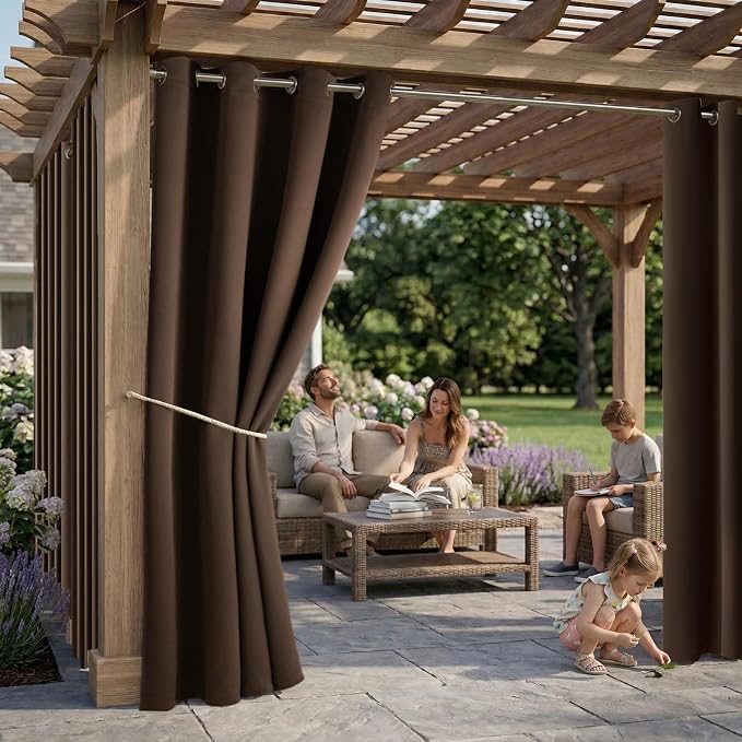 Water Proof Outside Curtains W52 x L72 - Image 2