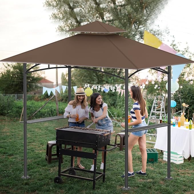 Grill Gazebo Canopy Replacement, 5 x 8 Ft, UV Resistant, Water Resistant - Image 7