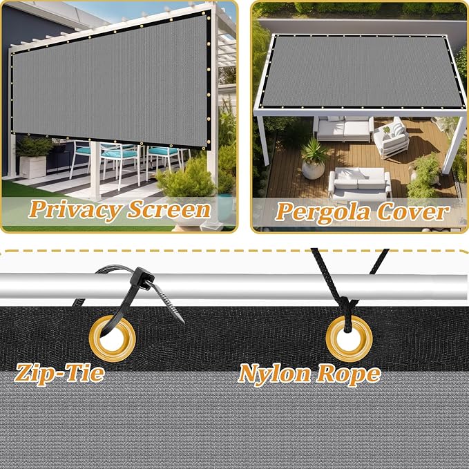 Shade&Beyond Customized Size 13' X 13' Shade Cloth - Image 4